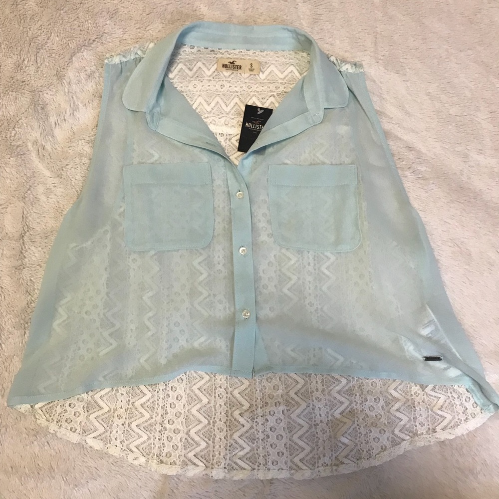 Hi-lo crop top